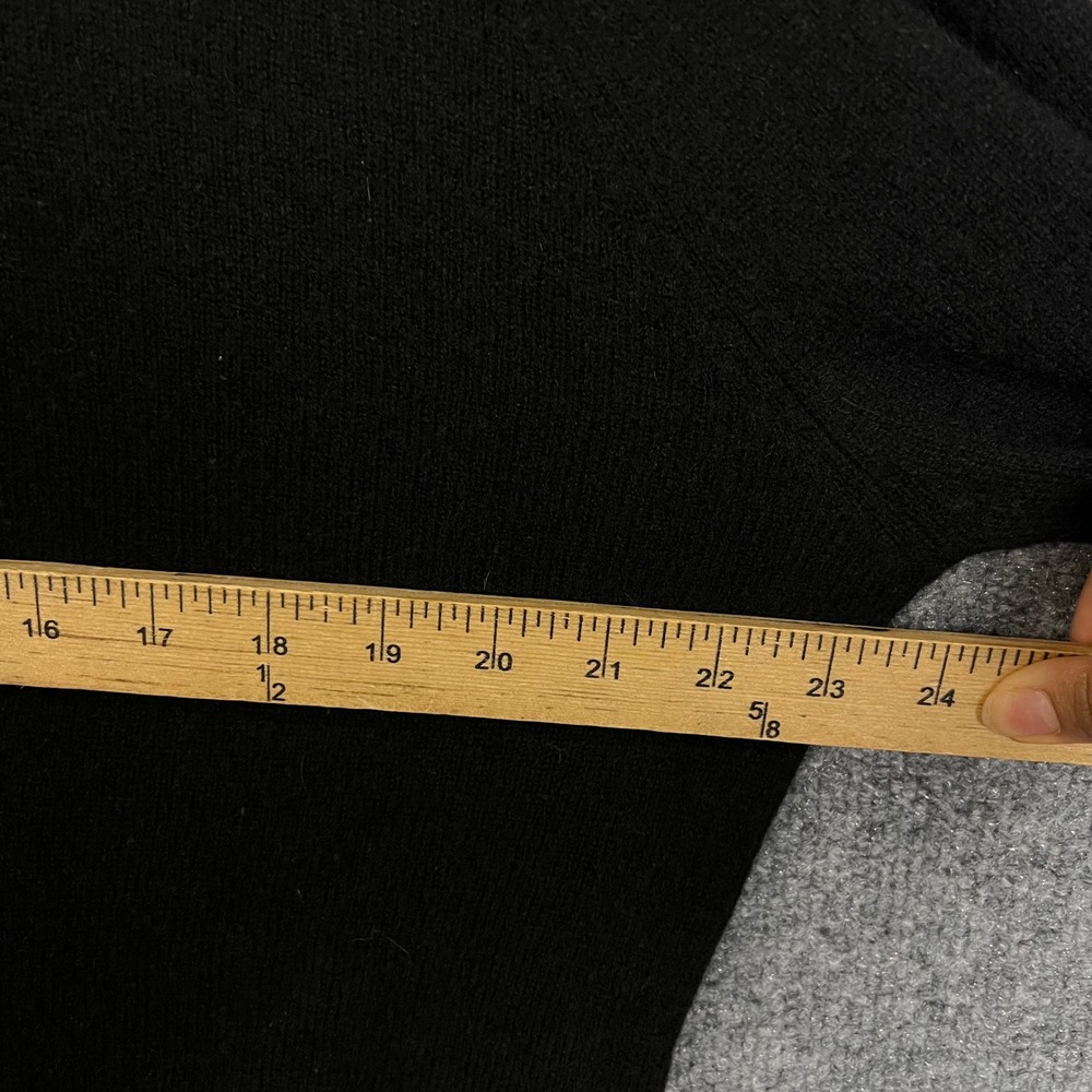 Quince Mongolian Cashmere sweater Large Black Excellent Boatneck Long Sleeve Top - Picture 4 of 8